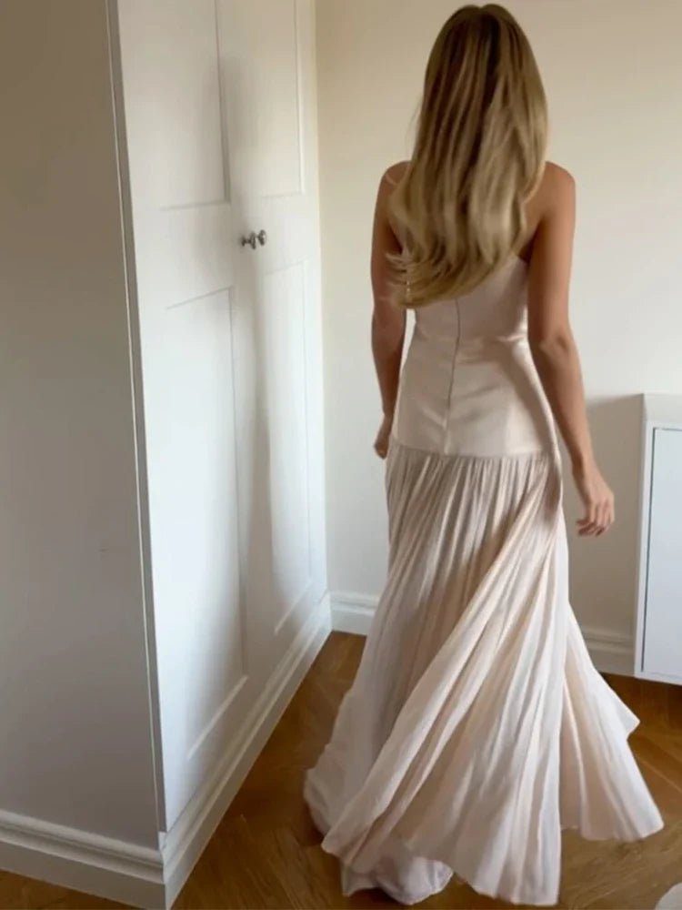 Zita | Elegant Maxi Klänning Dam – Mesh och Patchwork-design 2