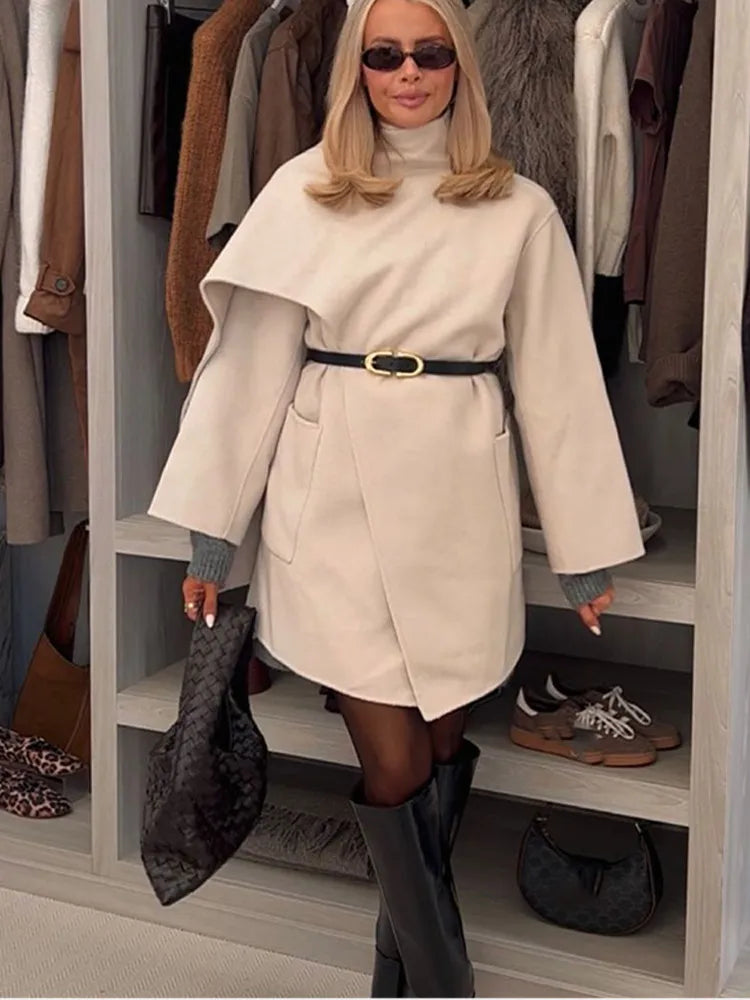 Audrey | Elegant Beskuren Kappkrage – Tjock Premiumull för Stil och Värme 3