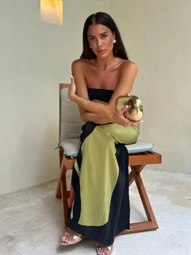 Terenia | Elegant Off-Shoulder Midiklänning Dam – För Varje Tillfälle 3