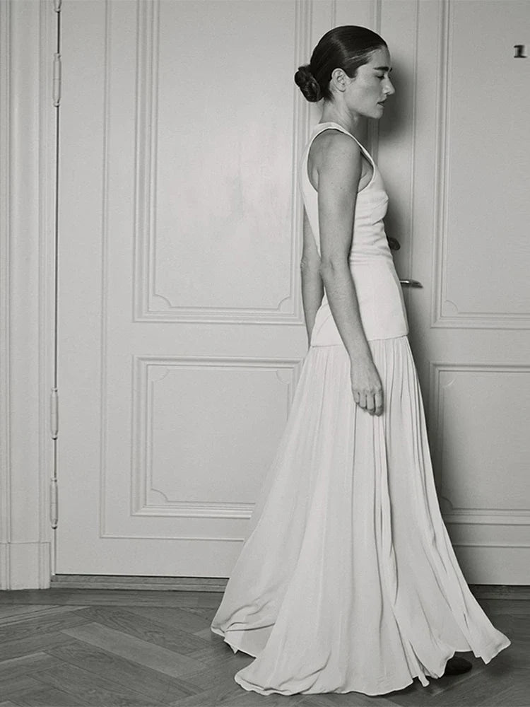 Zita | Elegant Maxi Klänning Dam – Mesh och Patchwork-design 5