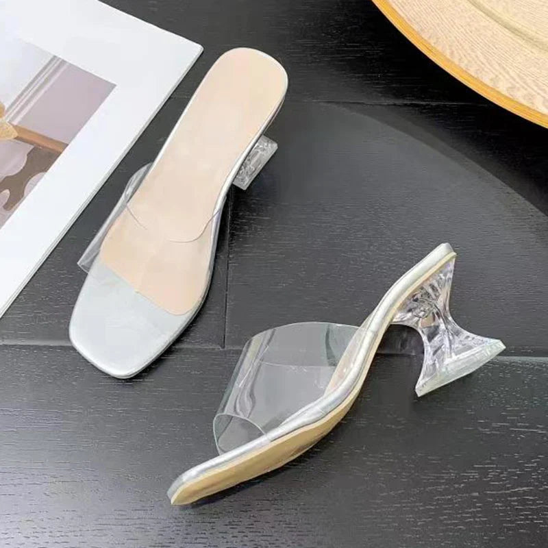 Ivette | Eleganta Transparenta Sandaler Dam För Stil Och Komfort 6
