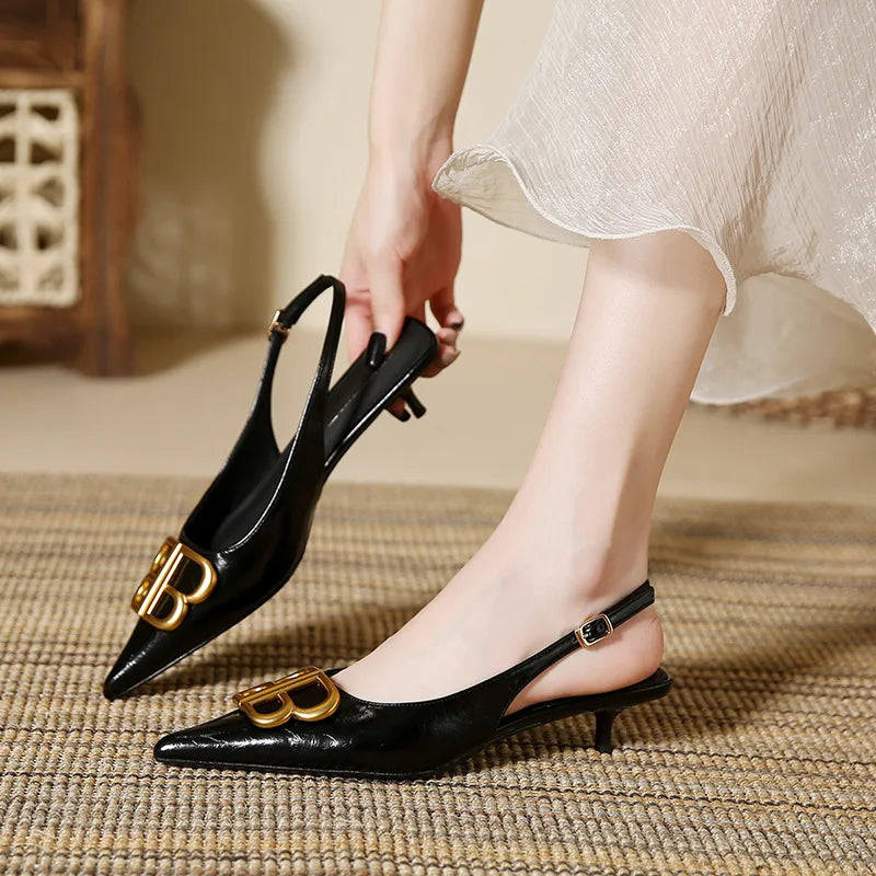 Beane | Chic Metallklädda Klackar – För Eleganta Tillfällen 3