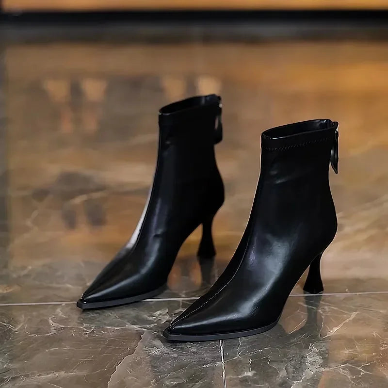 Heidi | Eleganta Högklackade Stövlar – Läder för Varje Tillfälle 6