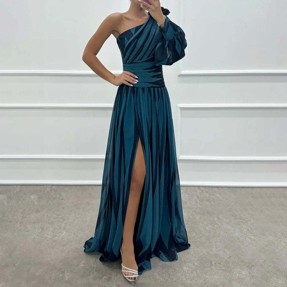 Variant image for Liva | Elegant Sommarklänning Dam med V-Cut för Varma Dagar-13