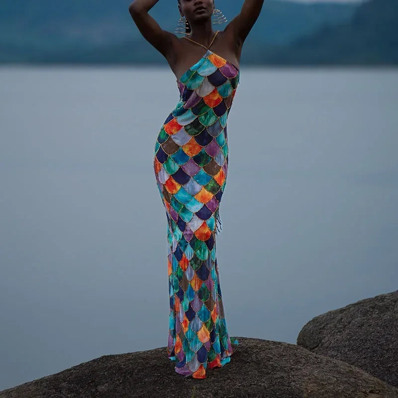 Tamira | Elegant Off-Shoulder Sjöjungfrufärgad Klänning – För Speciella Tillfällen 6