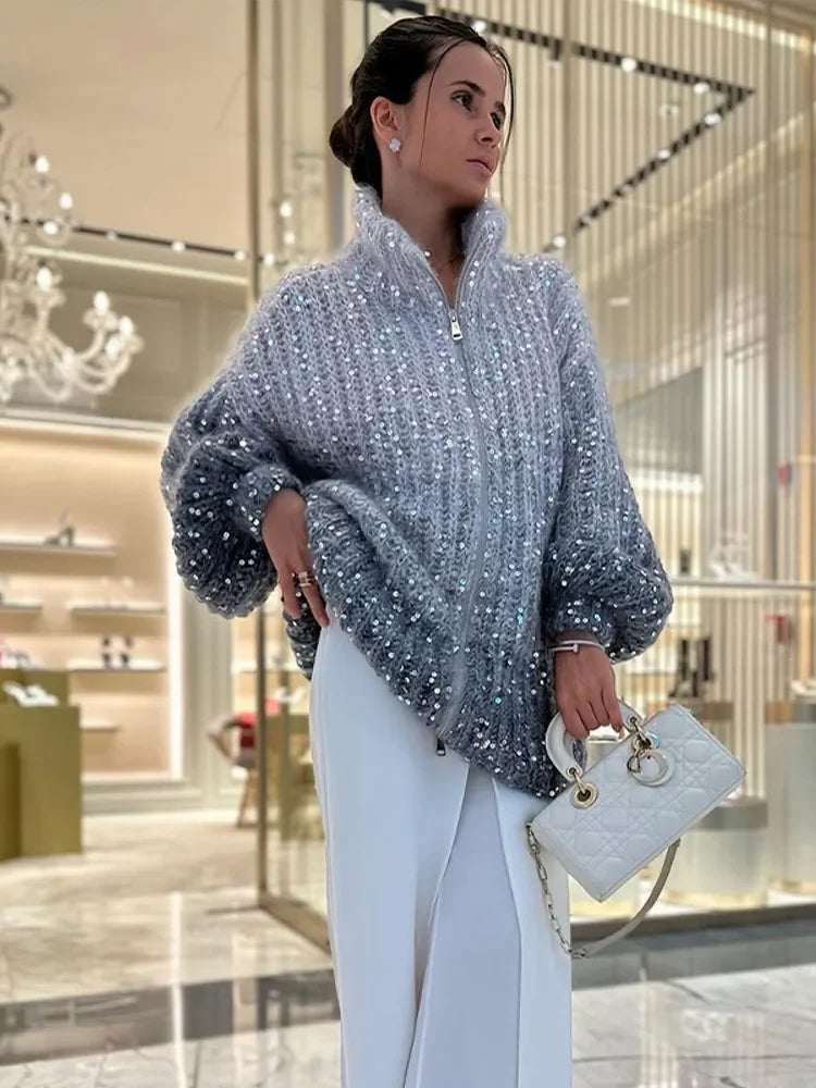 Georgiana | Sequin Knit Sweater