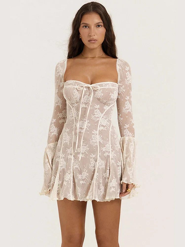 Guadalupe | Elegant Miniklänning – Spetstryck För Alla Tillfällen 7