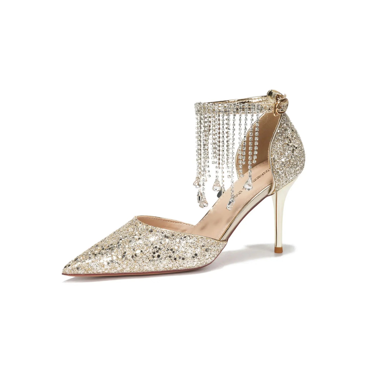 Marcel | Eleganta Högklackade Skor – Glitter Strass För Festliga Tillfällen 10