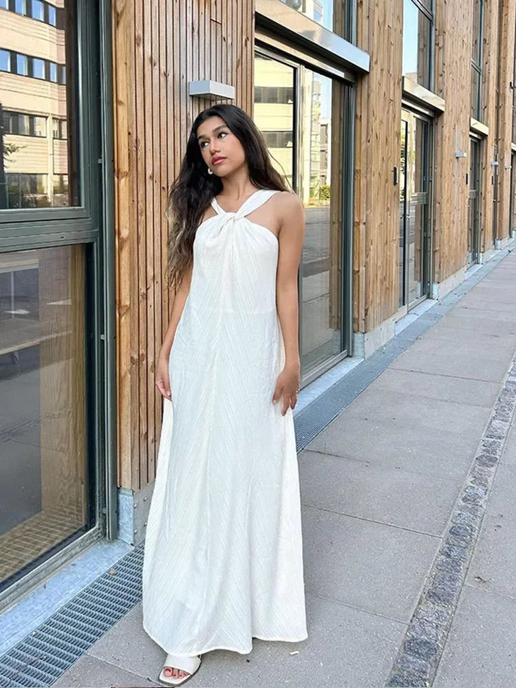 Vallarie | Elegant Ärmlös Klänning – Öppen Rygg För Avslappnad Stil 5