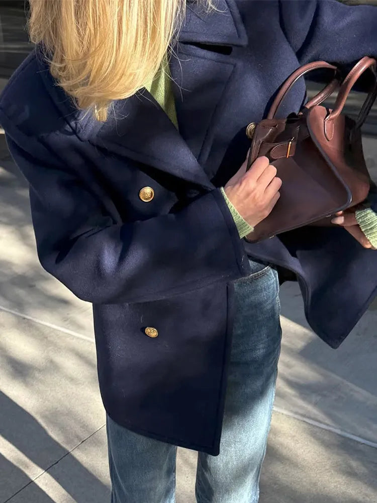 Dominica | Elegant Ullblandning Lapelrock – Värme och Stil på Kalla Dagar 5