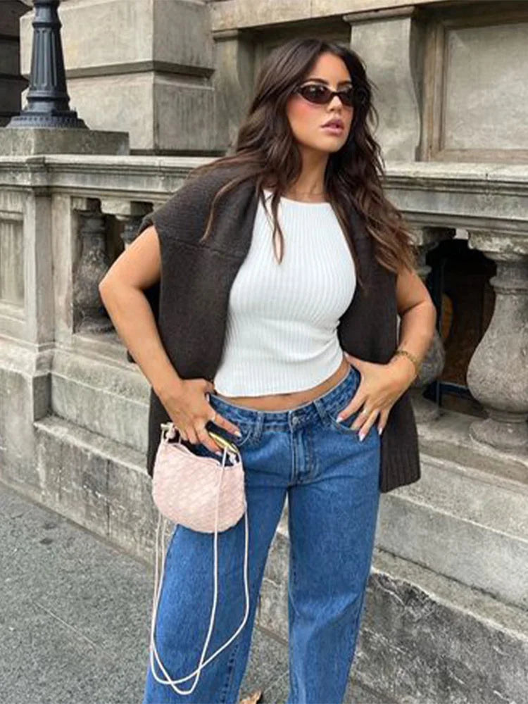 Abby | Versatile Solid Color Knitted Pullover