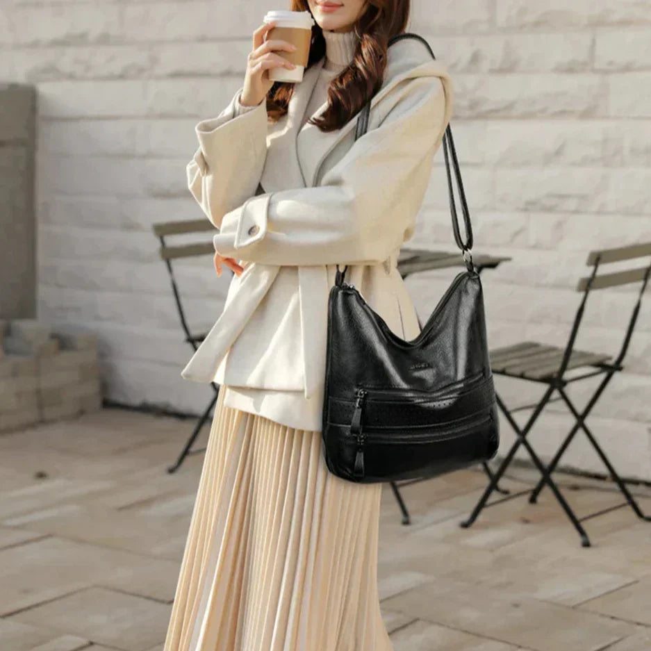 Ineke | Elegant Axelväska Dam – Veganskt Läder för Alla Tillfällen 6