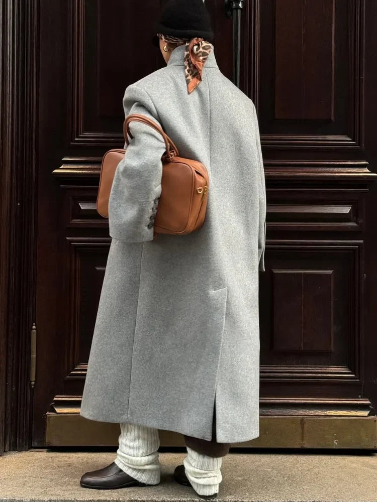 Ariana | Chic Ull Överrock – Beskurna Fickor För Eleganta Kyliga Dagar 3