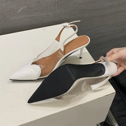 Quinn | Eleganta Hjärtformade Slingbacks – Hög Stiletto-Klack 1