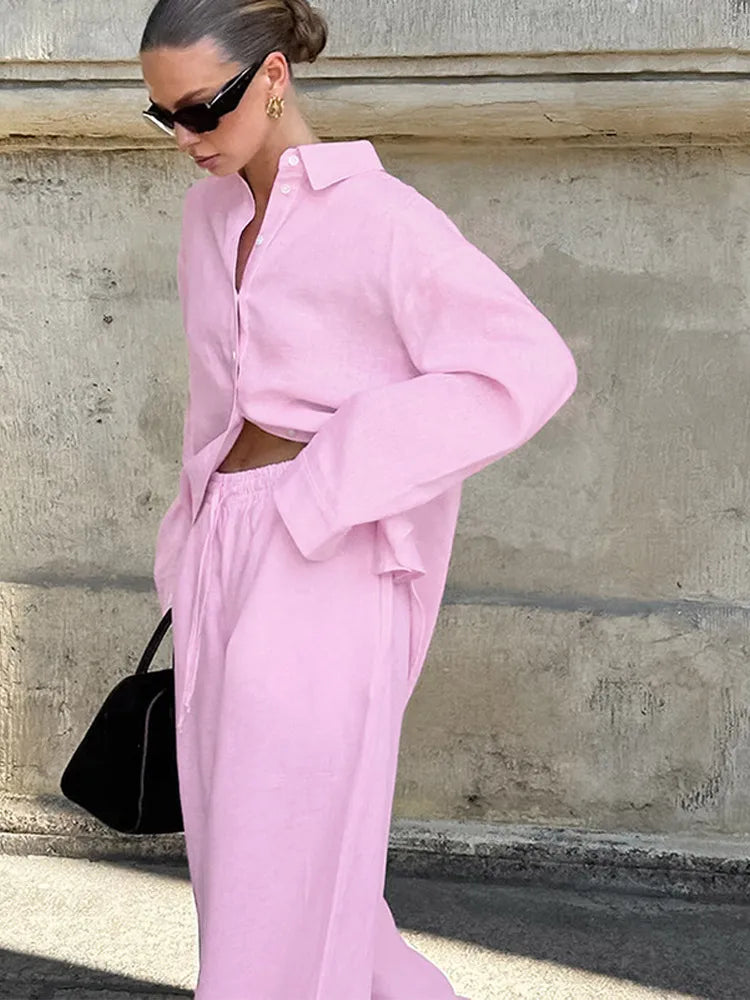 Darina | Trendig Skjorta Och Byxuppsättning – Casual Komfort 4