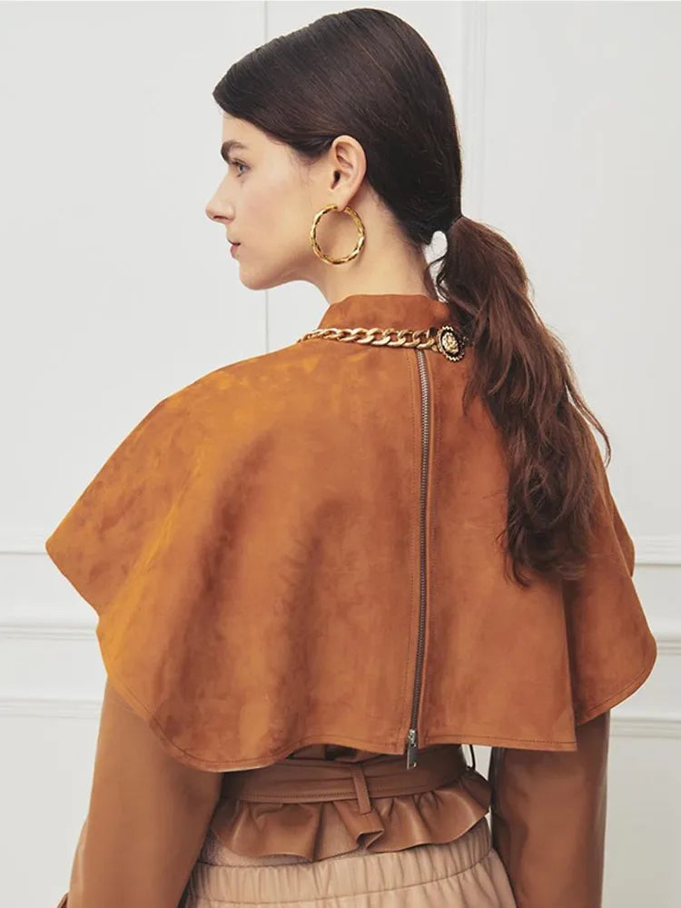 Diantha | Svart Skinnjacka Dam – Modern Design Med Dragkedja 4