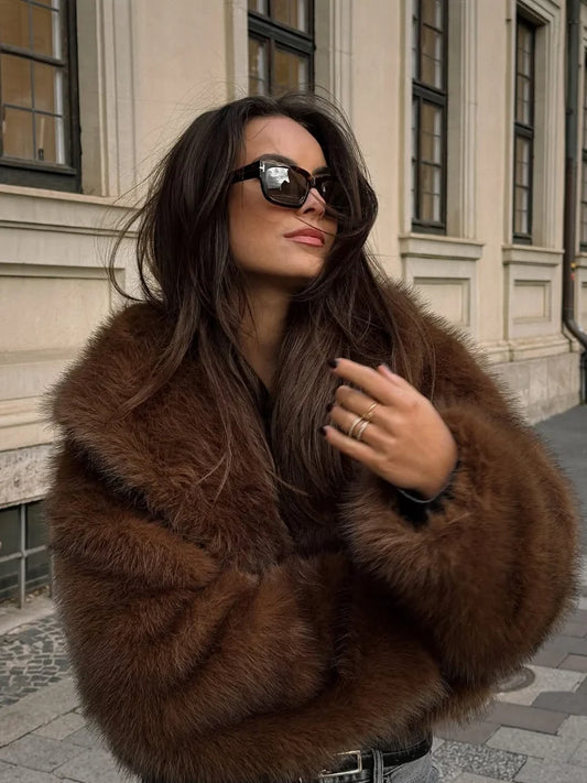 Bexley | Lyxig Faux Pälsbomberjacka Dam För Stil Och Värme 1