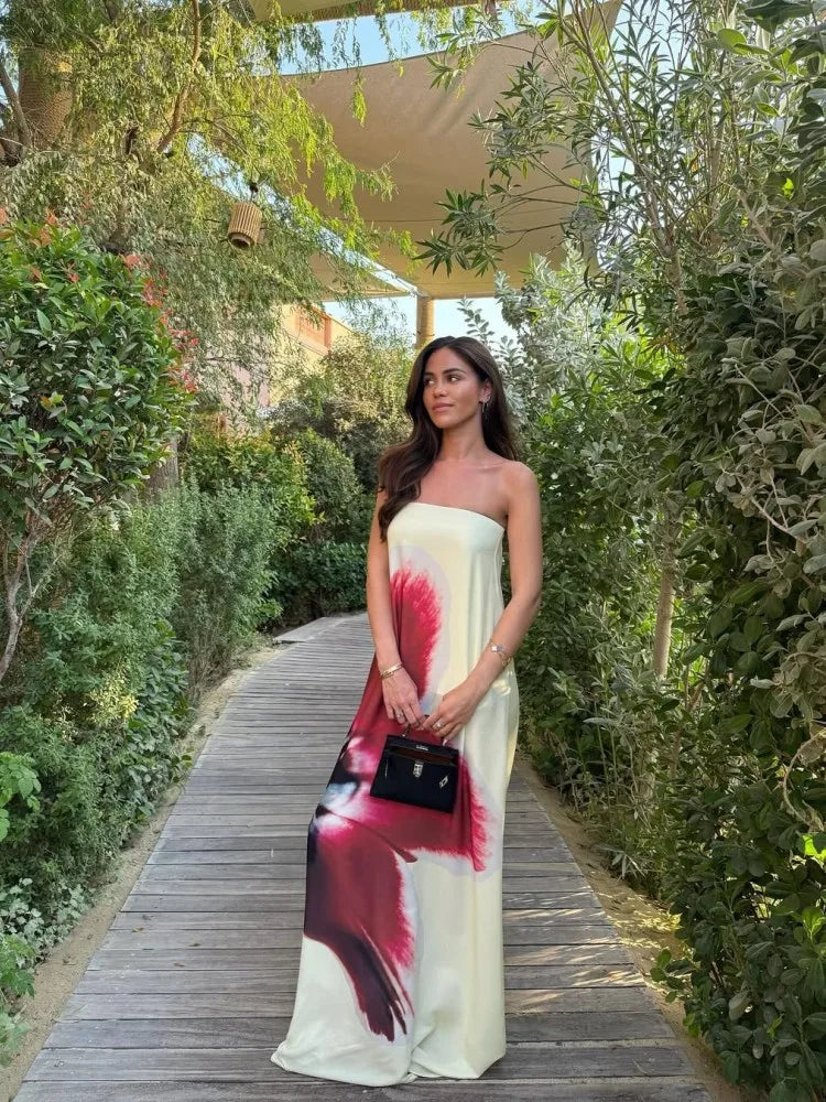 Briana | Dam Blommig Sommarklänning – Off-Shoulder för Eleganta Tillfällen 3