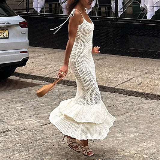 Hedda | Elegant Rufsad Maxiklänning Dam – För Alla Tillfällen 1