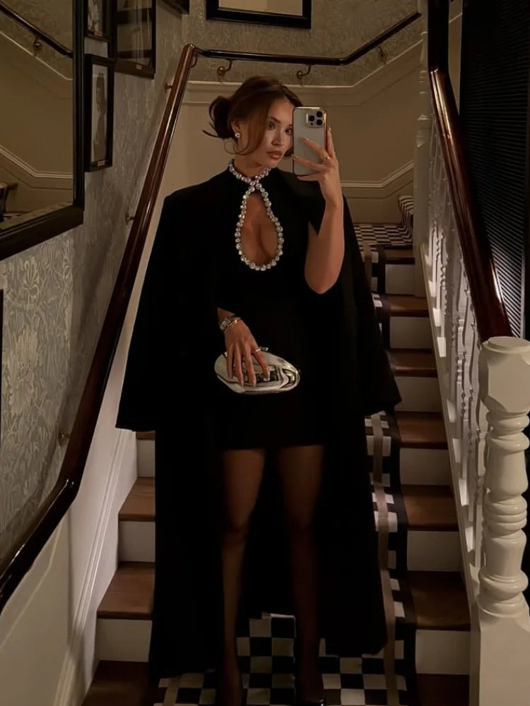 Zarahel | Elegant Vit Droppkrage Klänning Dam – Perfekt För Sommarfest 3