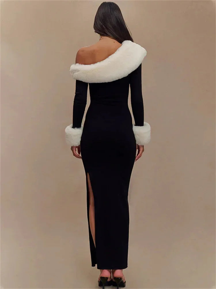 Karina | Elegant Bodycon Klänning – Fluffiga Ärmar för Fest och Bröllop 8