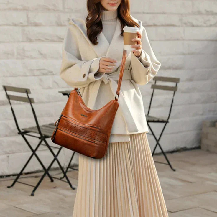 Ineke | Elegant Axelväska Dam – Veganskt Läder för Alla Tillfällen 2