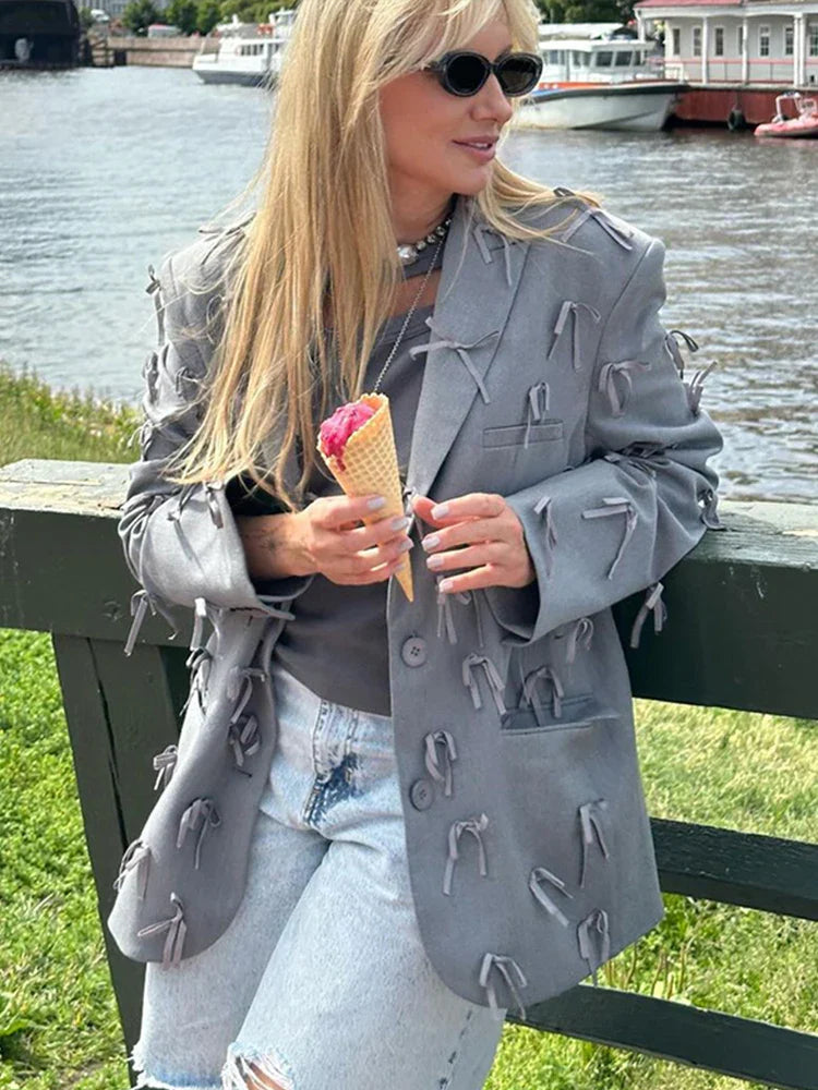 Zandra | Elegant Blazer Coat – Lekfull Bågdetalj För Alla Tillfällen 5