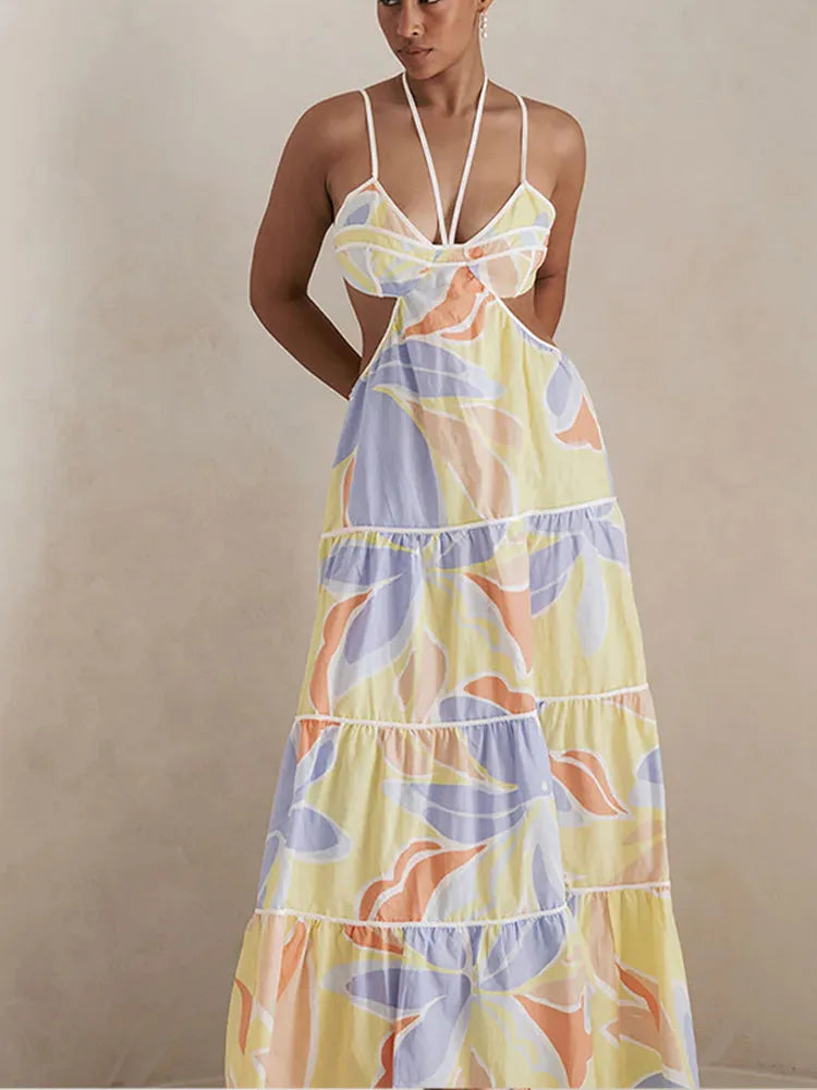 Xavina | Blommig Klänning Dam – Slingdesign För Chic Sommarlook 2