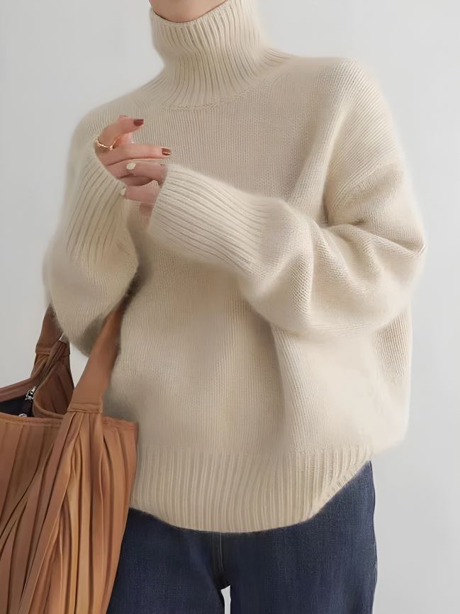 Cashmere Turtleneck Tröja - Maximal Komfort & Tidlös Design-4