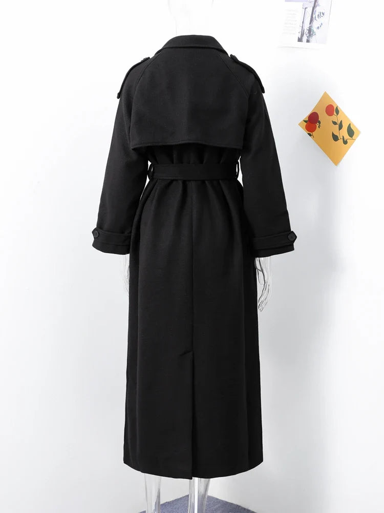 Pandora | Elegant Lång Kappa – Faux Päls För Stil Och Värme 6