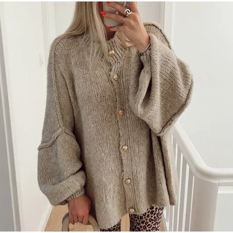 Mia | O-Neck Cardigan Sweater