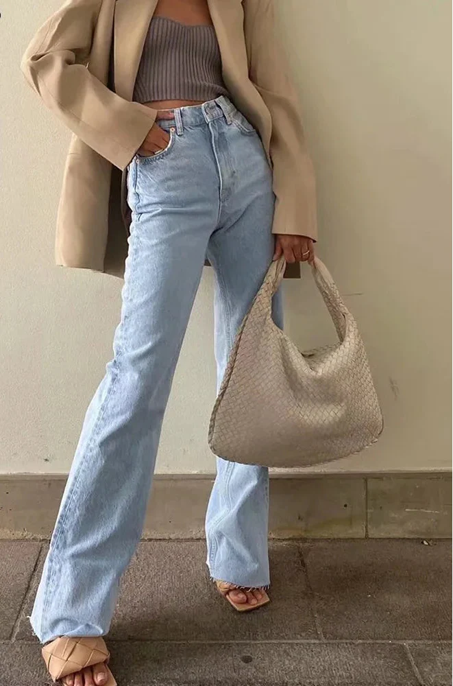 Klassiska Raka Bensjeans | Tidlös Design för Elegant Look – Perfekt Passform 2