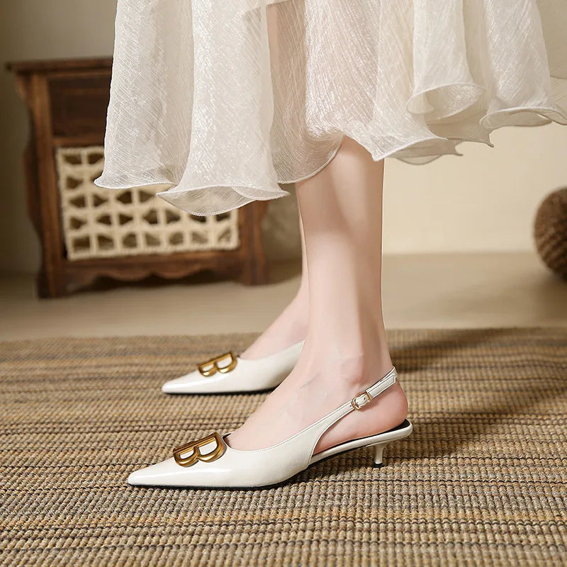 Beane | Chic Metallklädda Klackar – För Eleganta Tillfällen 1