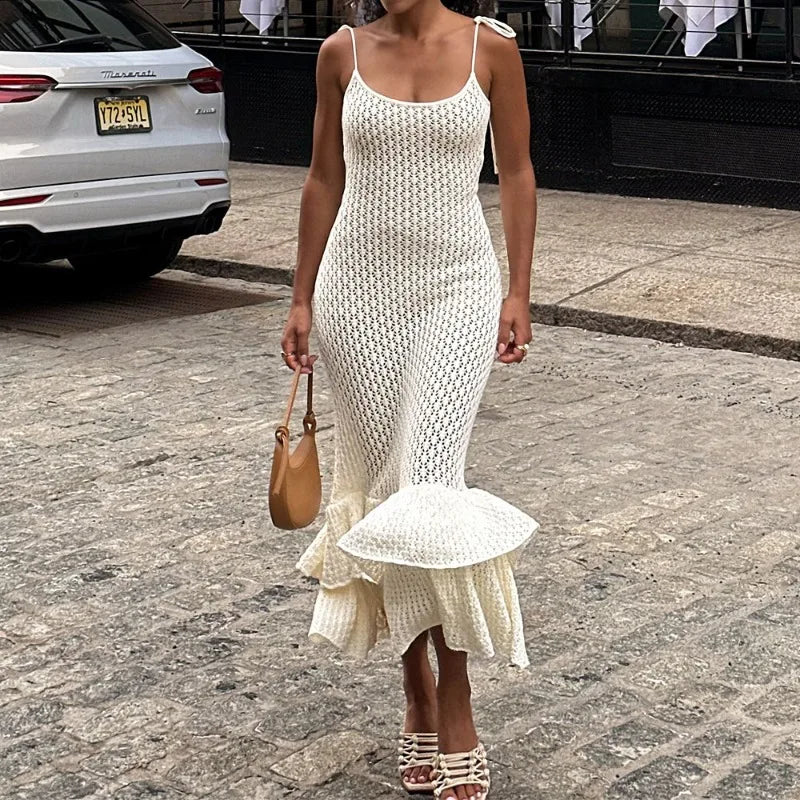 Hedda | Elegant Rufsad Maxiklänning Dam – För Alla Tillfällen 2