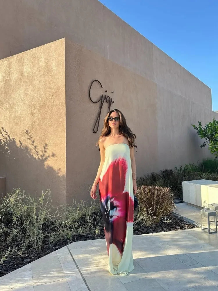 Briana | Dam Blommig Sommarklänning – Off-Shoulder för Eleganta Tillfällen 2