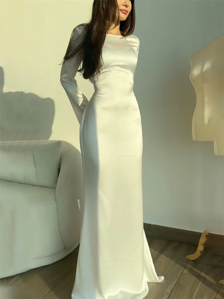 Veradis | Elegant Långärmad Klänning Dam – Djärv Lapptäckedesign 17