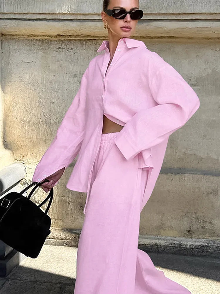 Darina | Trendig Skjorta Och Byxuppsättning – Casual Komfort 3