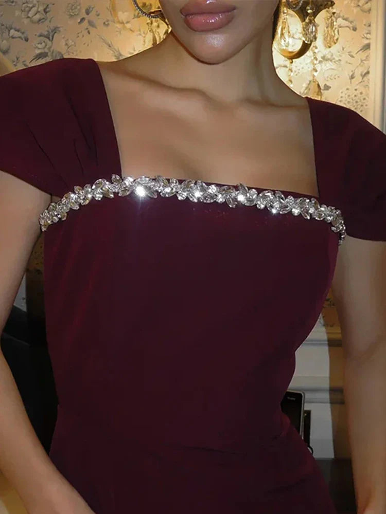 Gratiana | Glamourös Miniklänning – Glittrande Kristaller För Fester Och Evenemang 3