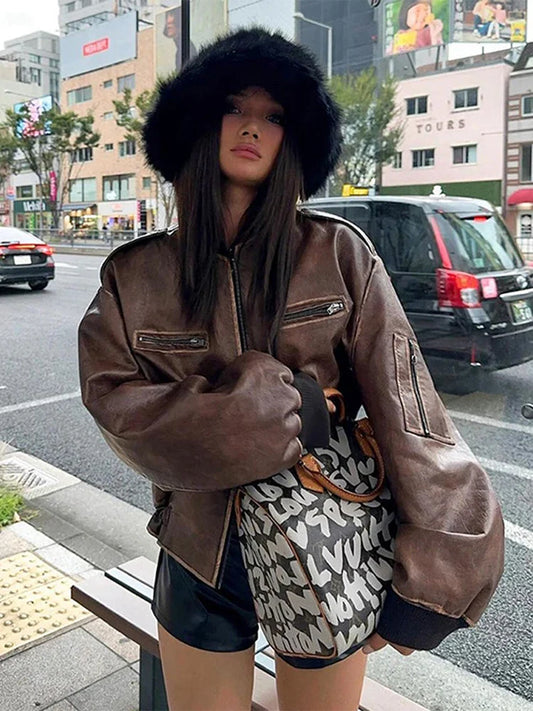 Eloisa | Tidlös Vintage Läderkappa – Modern Elegans Och Chic Design 1