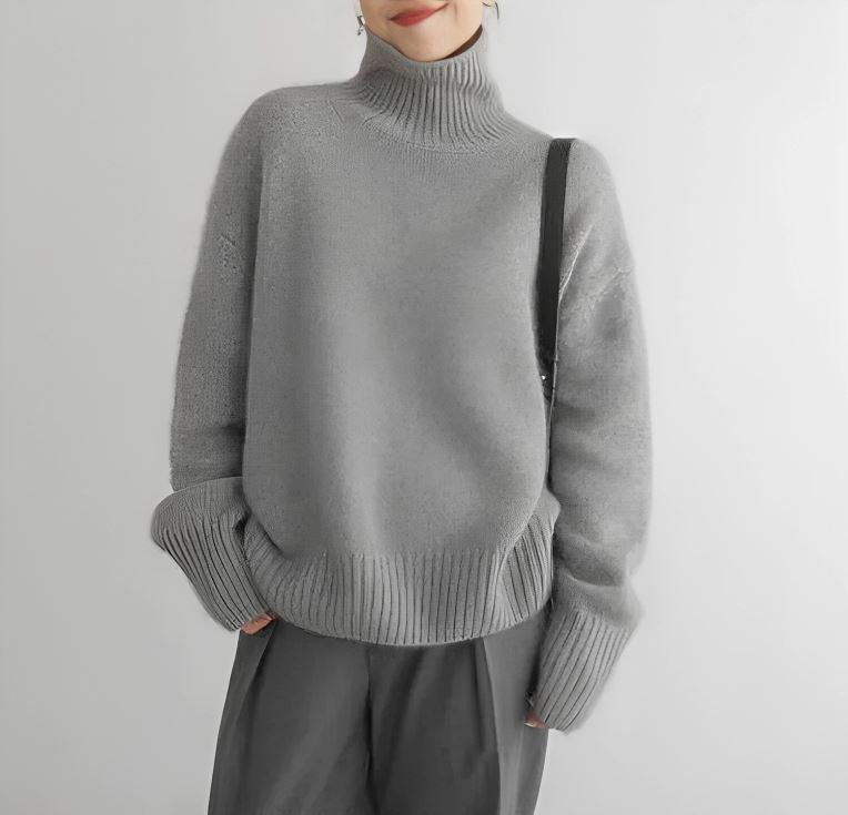 Cashmere Turtleneck Tröja - Maximal Komfort & Tidlös Design-6