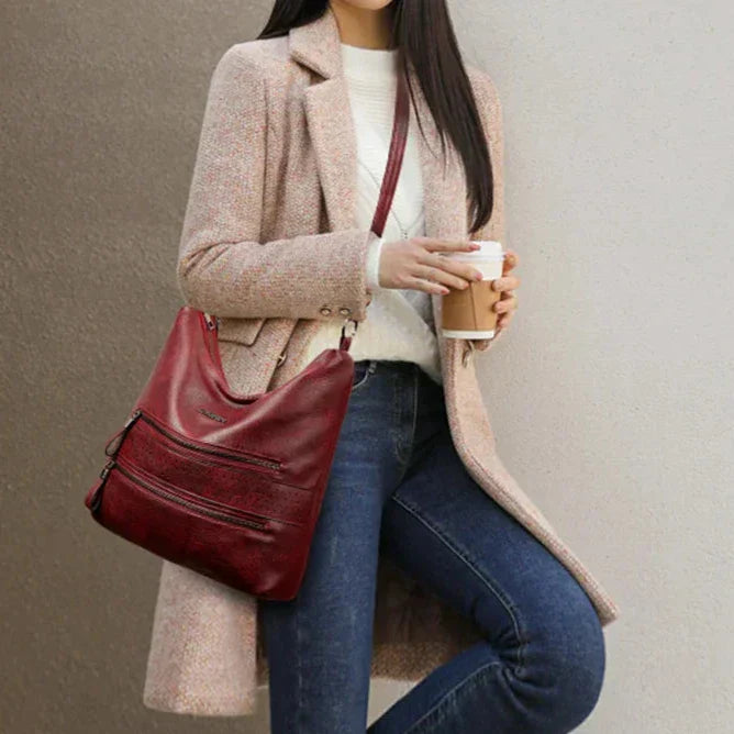 Ineke | Elegant Axelväska Dam – Veganskt Läder för Alla Tillfällen 7