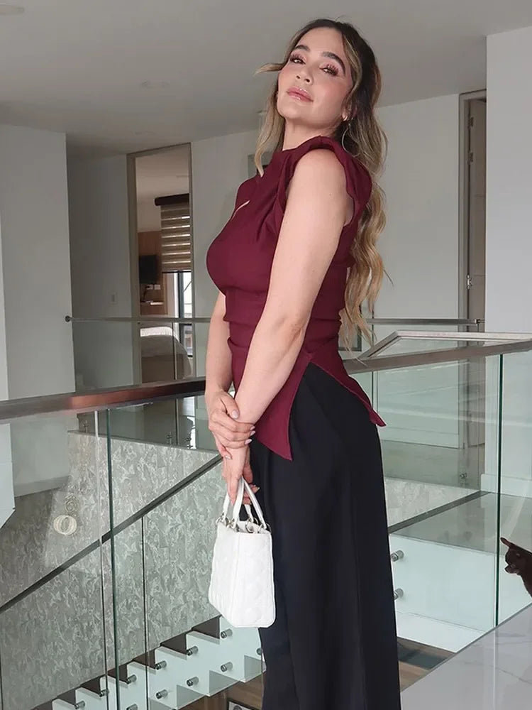 Sabrina | Elegant Veckad Väst Dam – Stilfulla Tillfällen 3