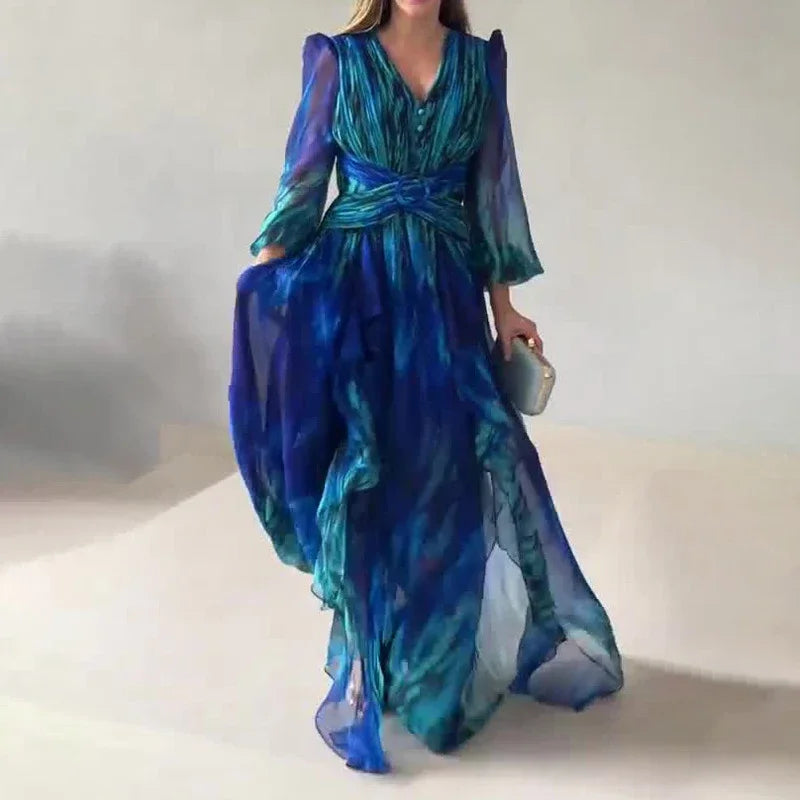 Krossad Aftonklänning | Elegant Lång Klänning – Perfekt För Bröllop och Speciella Tillfällen 3