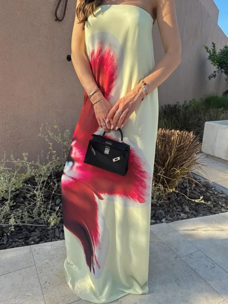 Briana | Dam Blommig Sommarklänning – Off-Shoulder för Eleganta Tillfällen 4