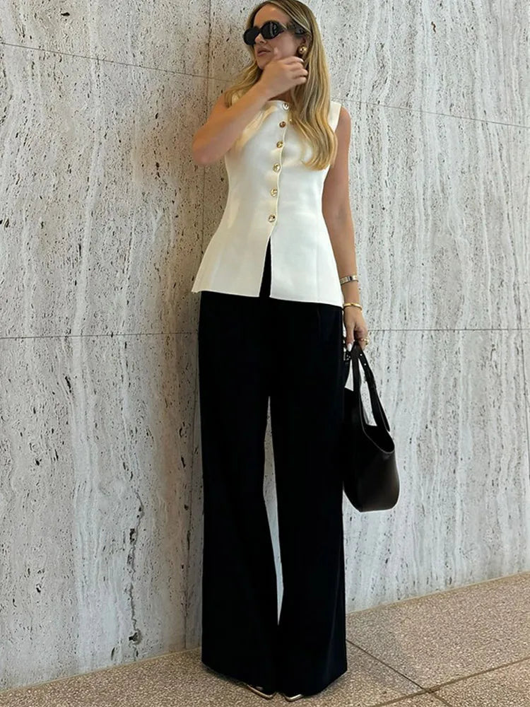 Xandra | Väst Dam – Stickad Med V-Ringning För Elegant Stil 3