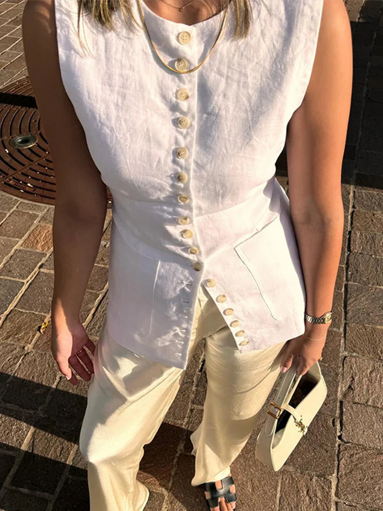 Sindie | Elegant Väst Dam – Mångsidig Stil och Chic Look 4