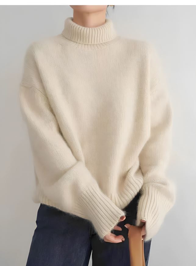 Cashmere Turtleneck Tröja - Maximal Komfort & Tidlös Design-1