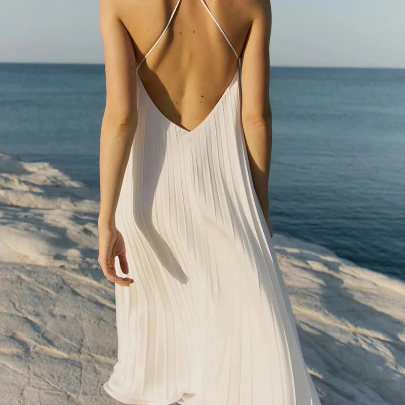 Zarina | Elegant Maxiklänning Dam – Veckad Design För Alla Tillfällen 5