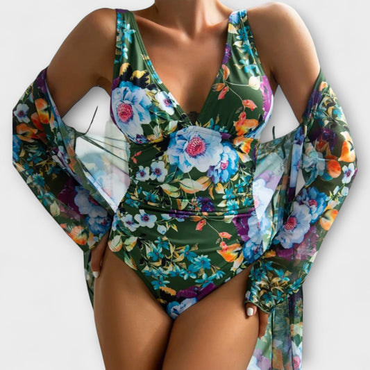 Linnea | Trendig Svart Baddräkt Dam för Komfort och Stil-1