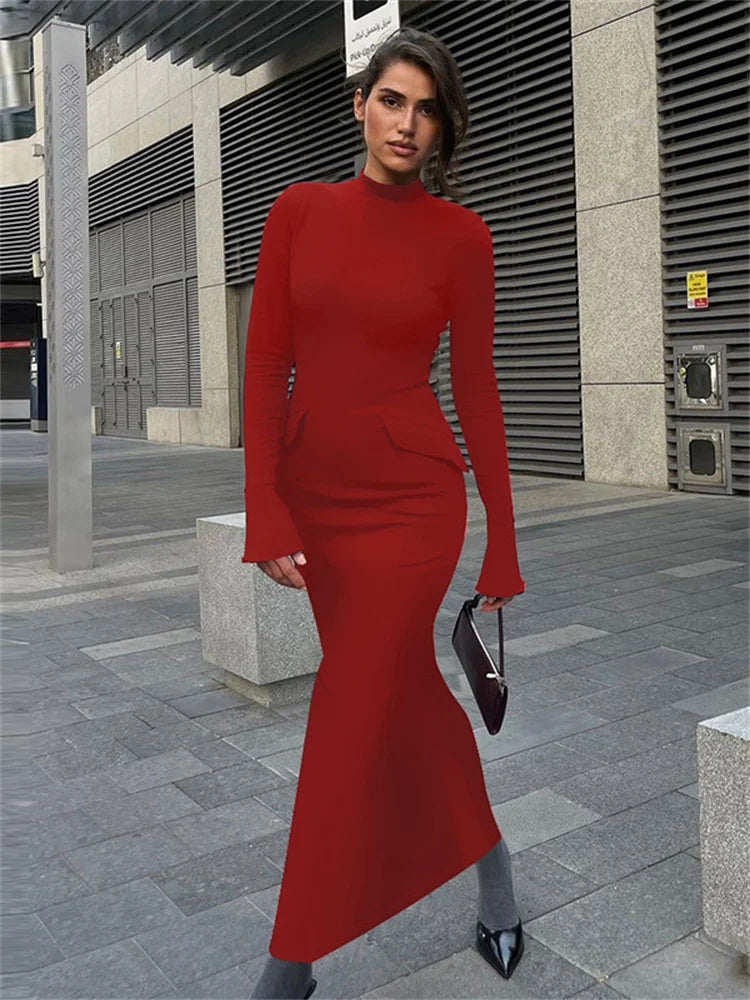 Sofia | Elegant Dam Maxiklänning – Med Fickor och Lång Silhuett 10